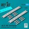 RESKIT RS72-0599 LAU-33 ZUNI rocket launcher for US Army & Navy (2 pcs) (F-4, F-8, OV-10) (3D Printed) (1/72)
